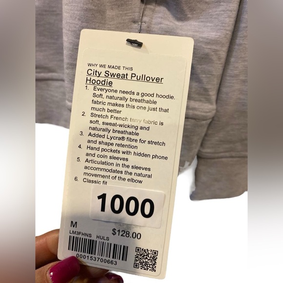 NWT Lululemon Mens city sweat pullover hoodie Size M - Picture 5 of 5